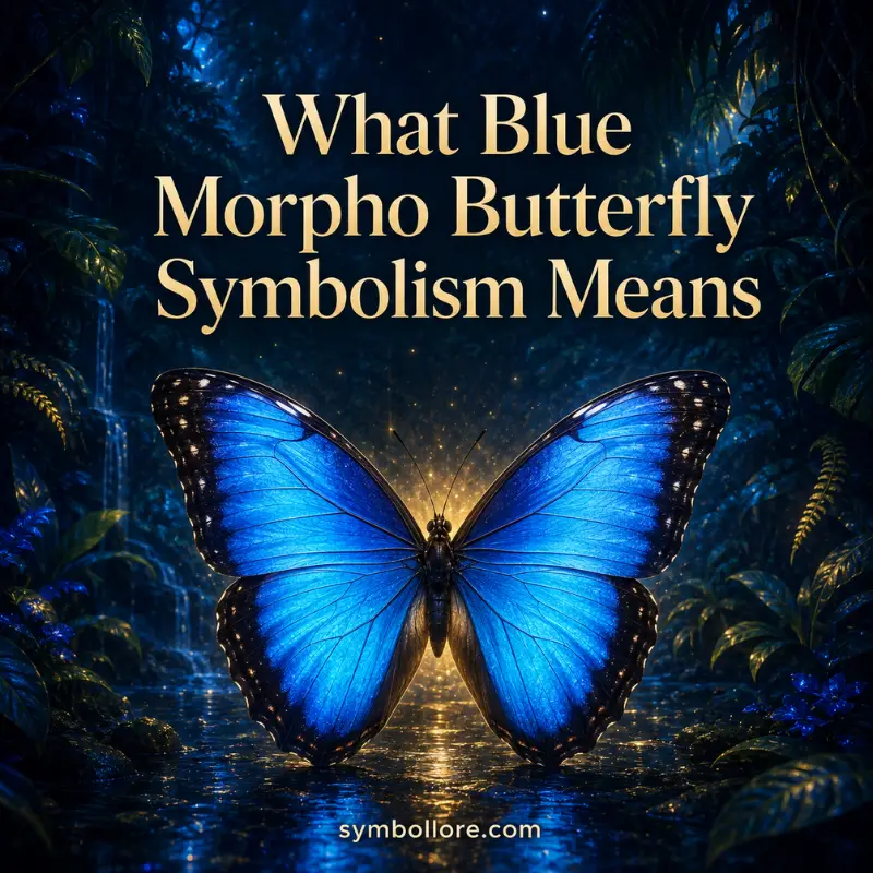 What Blue Morpho Butterfly Symbolism Means