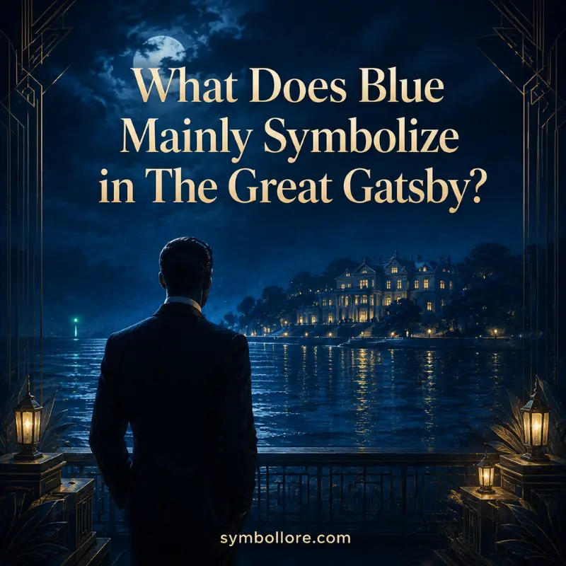 What Does Blue Mainly Symbolize in The Great Gatsby?