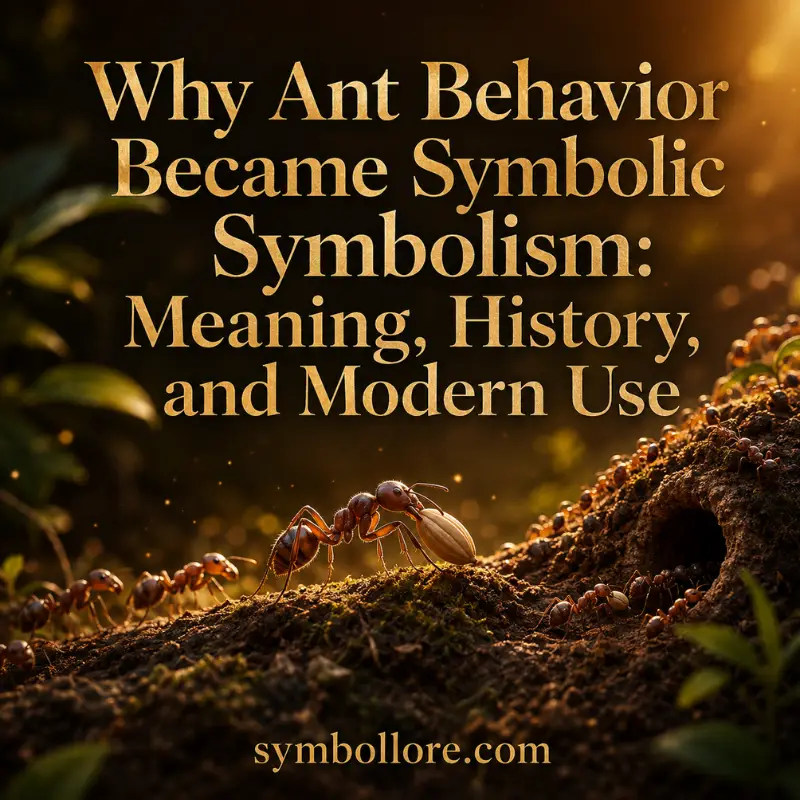 Why Ant Behavior Became Symbolic
